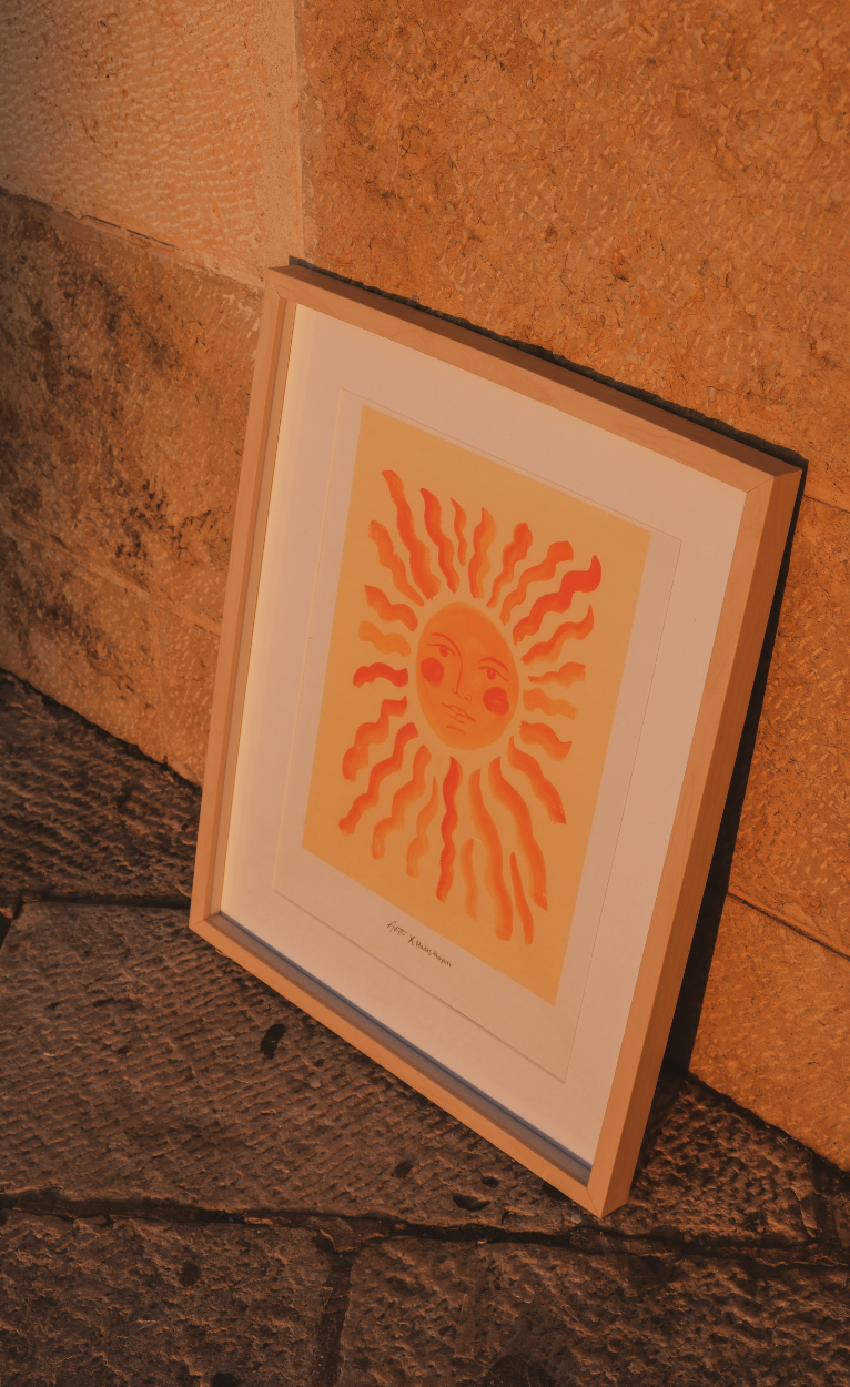 THE SUN  -  ART PRINT X HADAS HAYUN