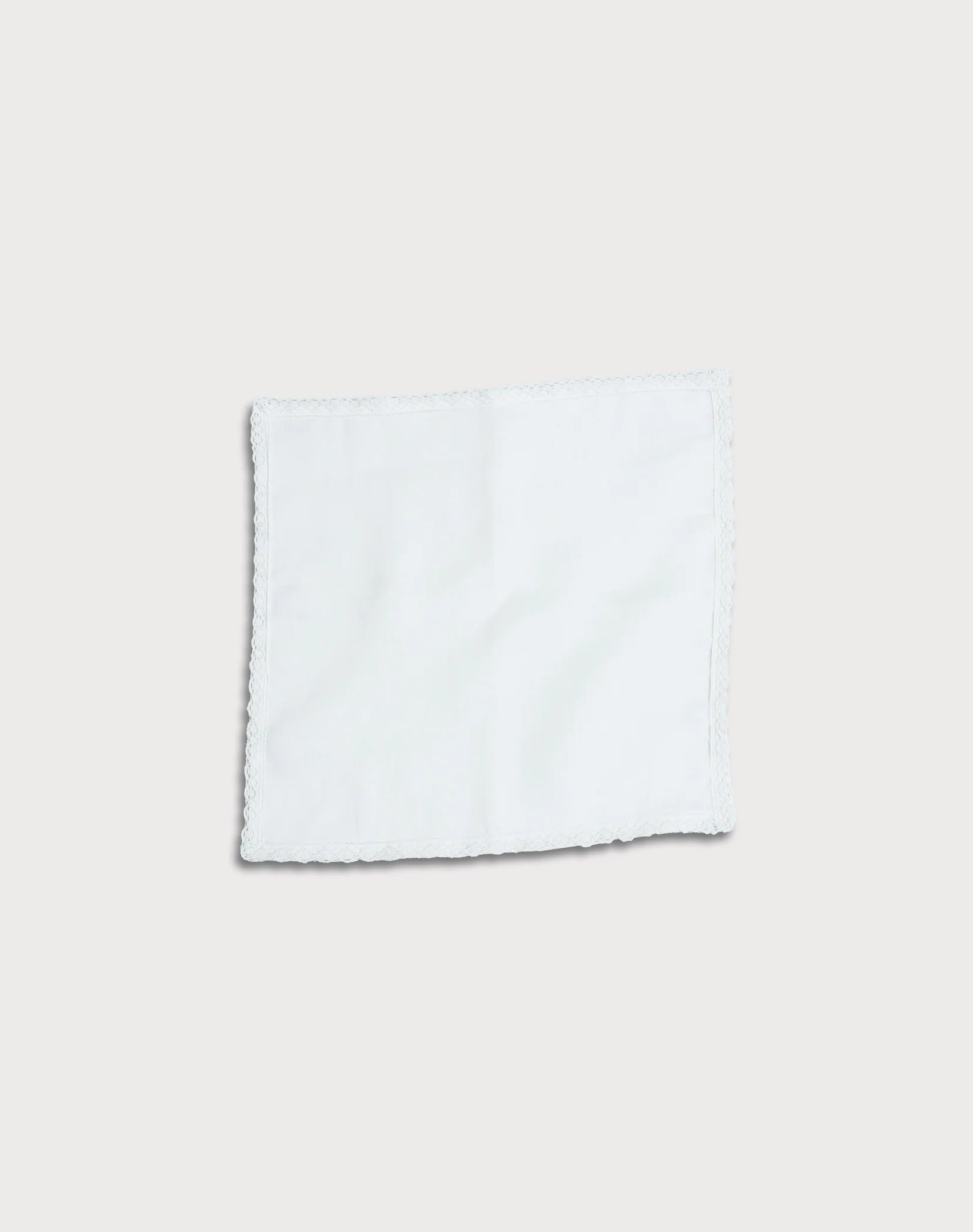 WHITE LINEN NAPKIN WITH LACE by MUSIQUE X OMER GILONY